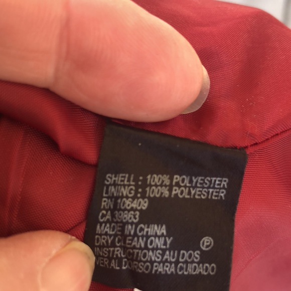 Beautiful TAHARI red Dress Size 14 - Picture 13 of 13